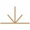 Ekena Millwork Saratoga Timber Gable Bracket, Western Red Cedar, 108"W x 63"H x 1 1/2"D x 3 1/2"F, 14/12 Pitch GBW108X63X0204SAR00SWR - alternate 1